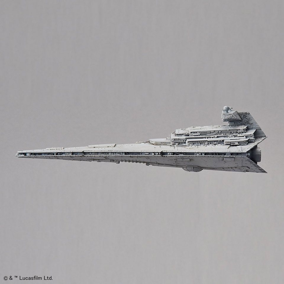 Bandai Modellbausatz Star Wars - Death Star+Star Destroyer, Maßstab 1:2700000 und 1:14500