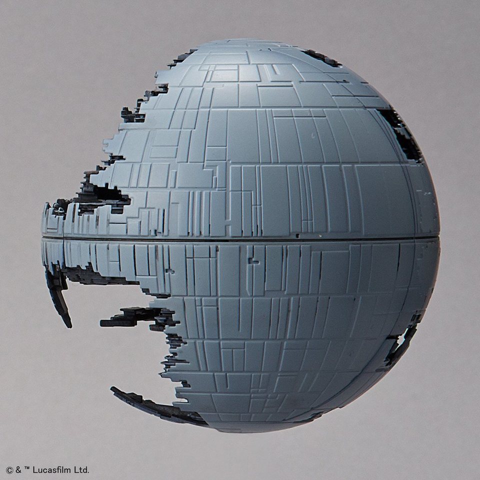 Bandai Modellbausatz Star Wars - Death Star+Star Destroyer, Maßstab 1:2700000 und 1:14500