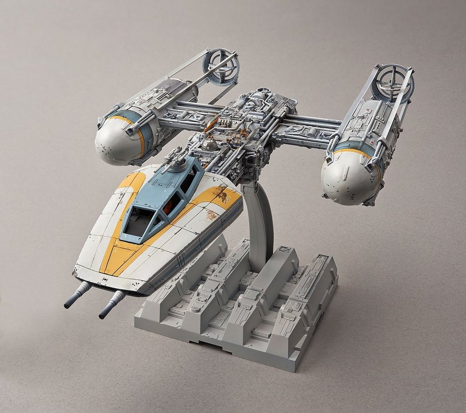 Bandai Modellbausatz Star Wars - Y-Wing Starfighter, Maßstab 1:72