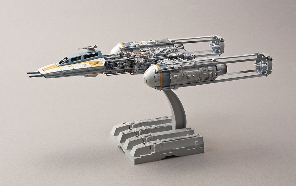 Bandai Modellbausatz Star Wars - Y-Wing Starfighter, Maßstab 1:72