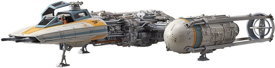 Bandai Modellbausatz Star Wars - Y-Wing Starfighter, Maßstab 1:72