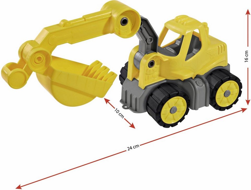 BIG Spielzeug-Baumaschine Power-Worker Mini, (Set, bestehend aus Kipper und Bagger), Sandspielzeug, Made in Germany