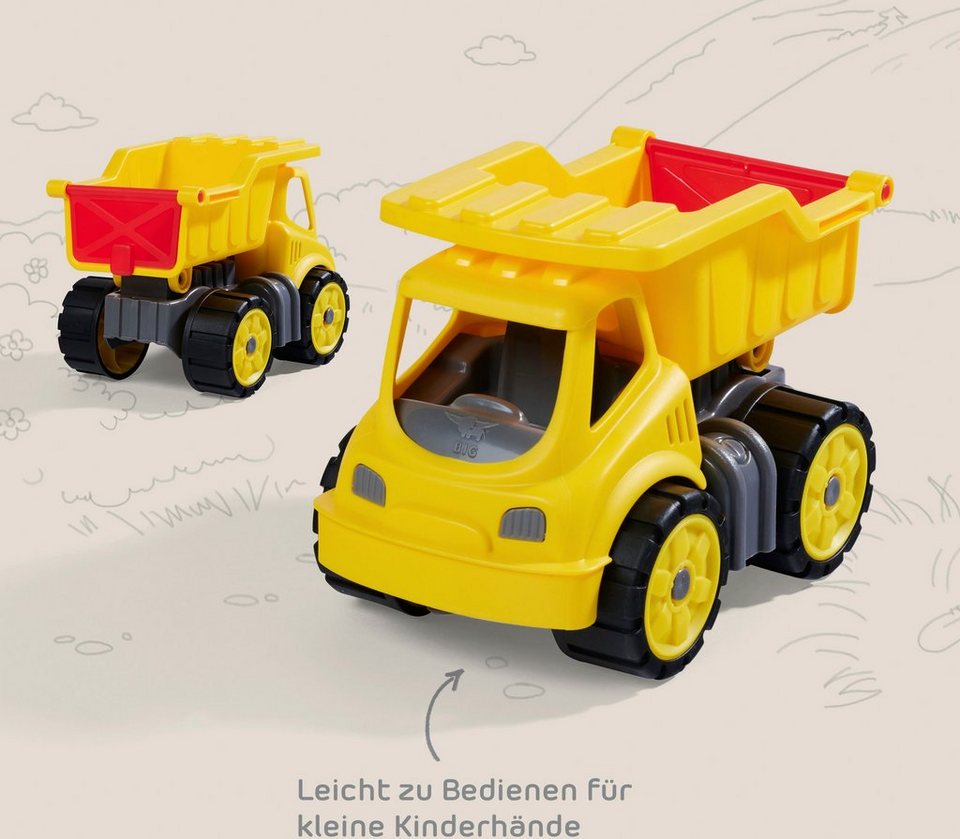 BIG Spielzeug-Baumaschine Power-Worker Mini, (Set, bestehend aus Kipper und Bagger), Sandspielzeug, Made in Germany