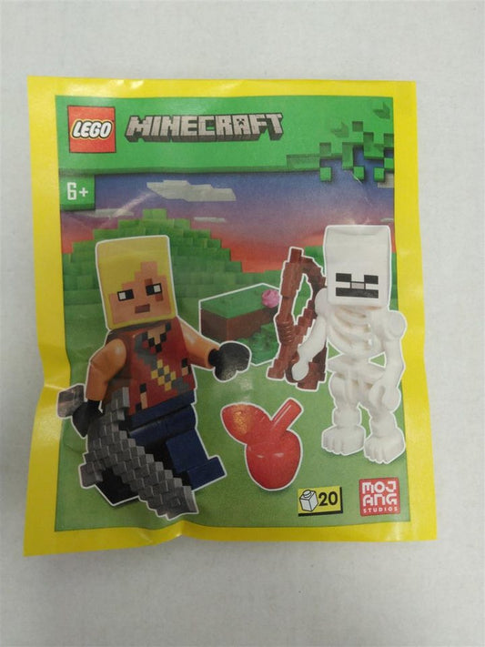 Blue Ocean Sammelkarte Blue Ocean - LEGO Minecraft - Sammelfigur Held mit Skelett