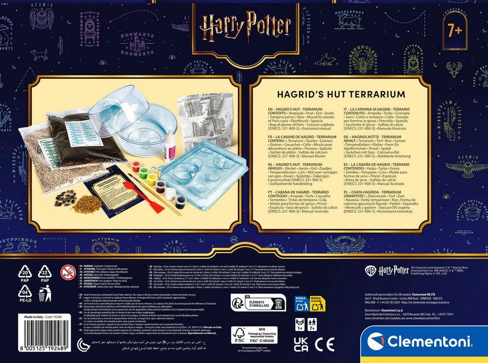 Clementoni® Experimentierkasten Harry Potter, Terrarium, Made in Europe