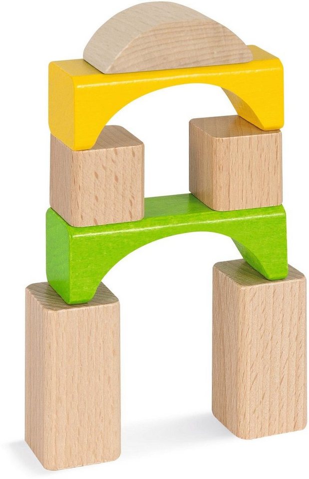Eichhorn Holzbausteine, natur/bunt Spielbausteine, (60 St), Made in Germany, FSC® - schützt Wald