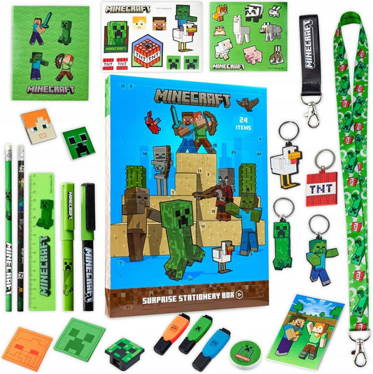 Festivalartikel Adventskalender Minecraft Adventskalender – 24 Überraschungen Spielzeug & Zubehör (1-tlg)