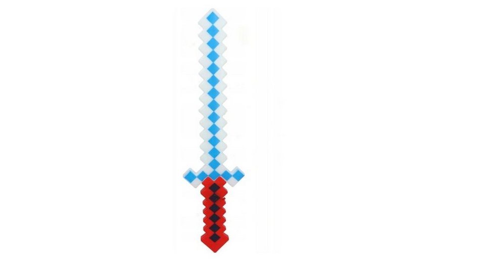 Festivalartikel Lichtschwert LED-3-in-1-Set, Diamant-Pixel Replik Minecraft SCHWERT+ AXT+ GEWEHR (1-tlg)