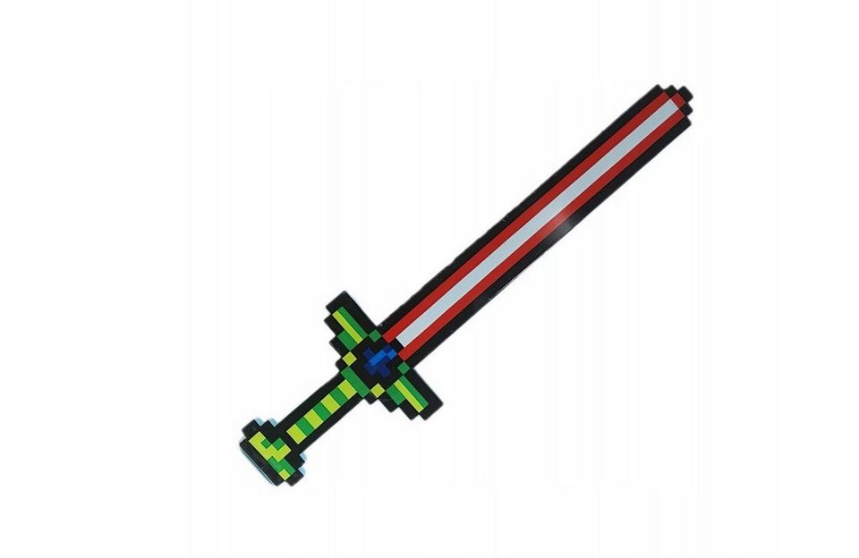 Festivalartikel Lichtschwert LED-Schwert, blinkend, Diamant-Pixel Replik Minecraft (1-tlg)
