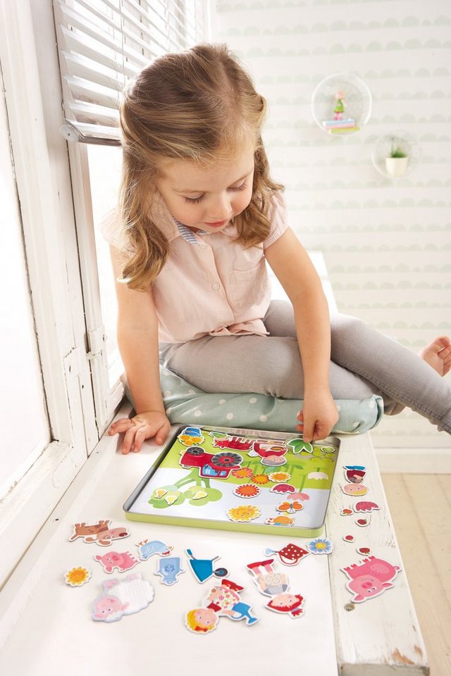 Haba Spiel Magnetspiel-Box, Peters und Paulines Bauernhof, Magnetspiel