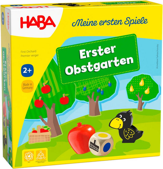Haba Spiel Meine ersten Spiele - Erster Obstgarten, Würfelspiel, Made in Germany