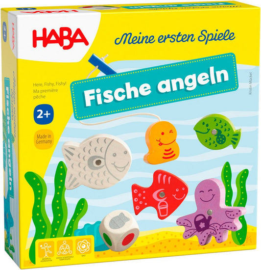 Haba Spiel Meine ersten Spiele - Fische angeln, Kleinkindspiel, Made in Germany