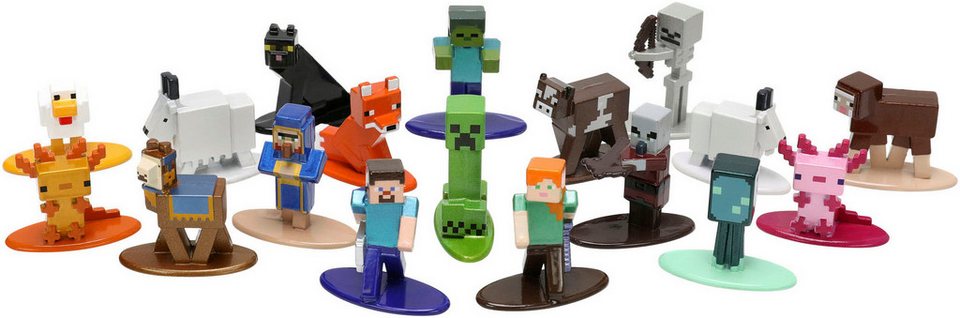 JADA Spielfigur Minecraft, Caves & Cliffs, Multi Pack Nano Metalfigs, Serie 8, DIE-CAST