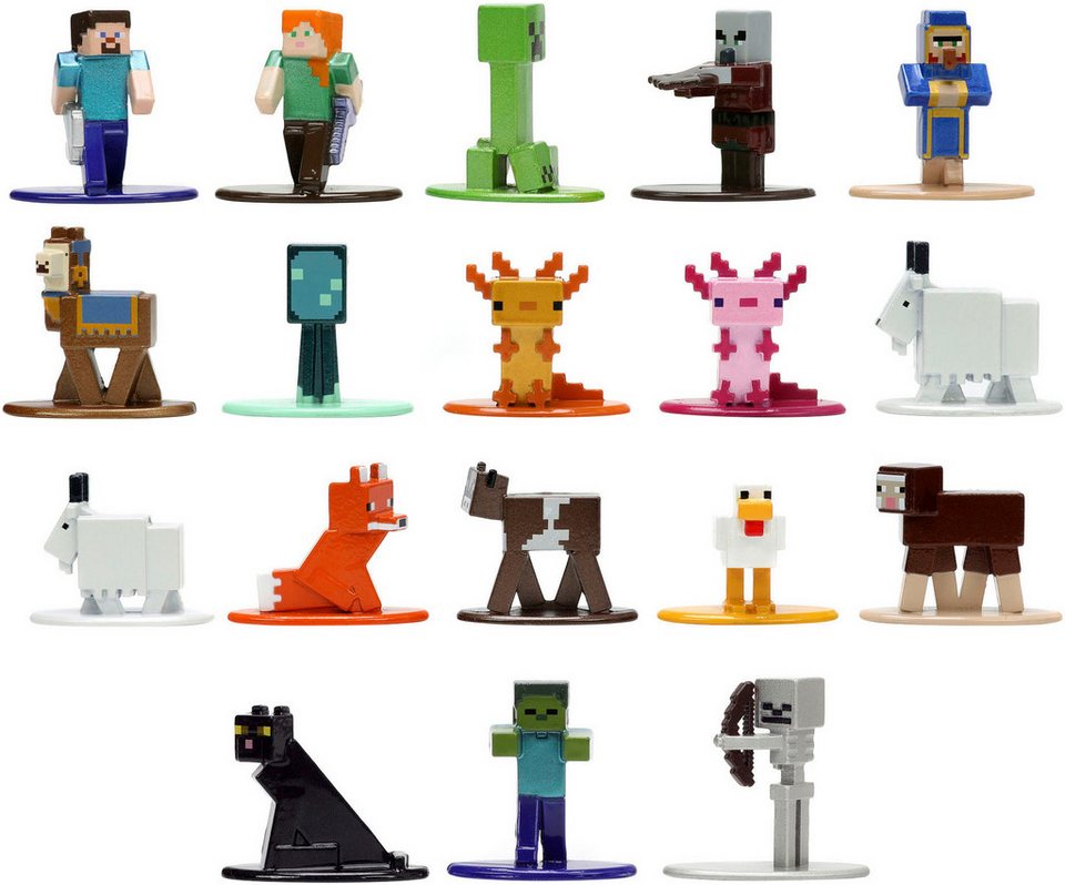 JADA Spielfigur Minecraft, Caves & Cliffs, Multi Pack Nano Metalfigs, Serie 8, DIE-CAST