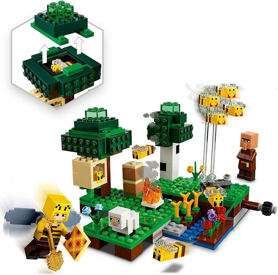 LEGO® 21165 Minecraft Die Bienenfarm Konstruktions-Spielset, (238 St)