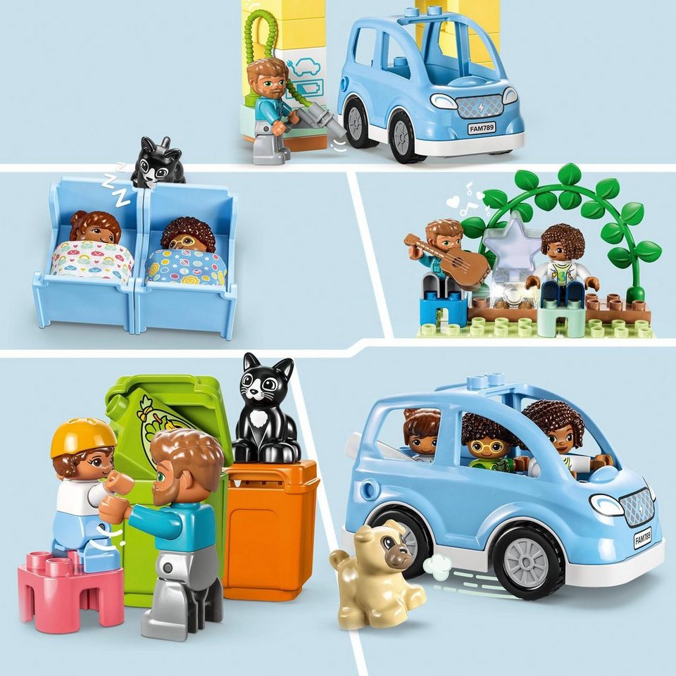 LEGO® 3in1 Familienhaus (10994), LEGO® DUPLO Konstruktionsspielsteine, (218 St), Made in Europe
