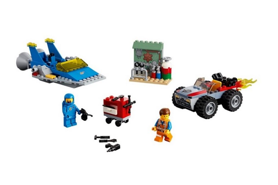 LEGO® 70821 THE LEGO® MOVIE 2 Fahrzeuge Konstruktions-Spielset, Emmets und Bennys Bau- und Reparatur-Werkstatt