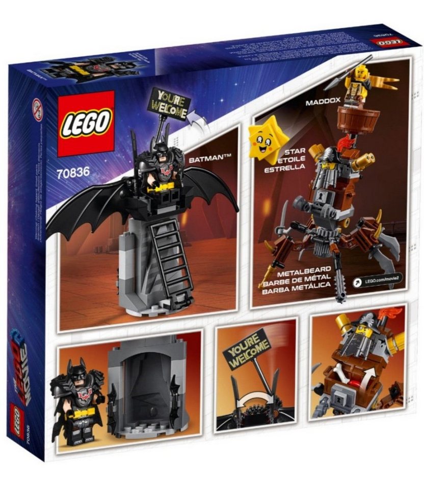 LEGO® 70836 THE LEGO® MOVIE 2 Set Piraten-Set Konstruktions-Spielset, Einsatzbereiter Batman und EisenBart