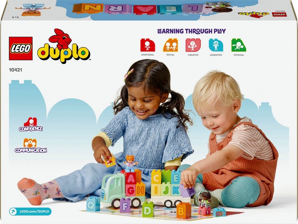 LEGO® ABC-Lastwagen (10421), LEGO DUPLO Town Konstruktionsspielsteine, (36 St), Made in Europe