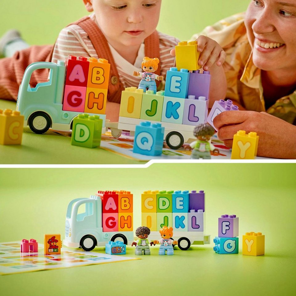 LEGO® ABC-Lastwagen (10421), LEGO DUPLO Town Konstruktionsspielsteine, (36 St), Made in Europe