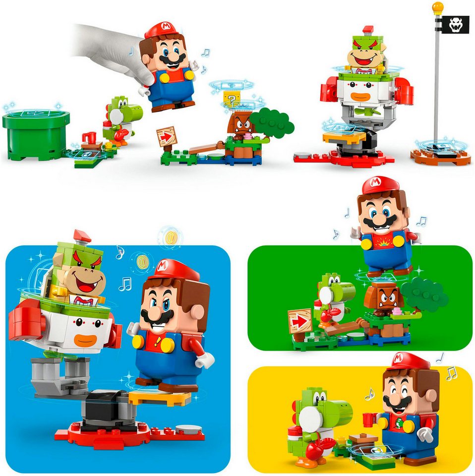 LEGO® Abenteuer mit dem interaktiven LEGO® Mario™ (71439), LEGO Super Mario Konstruktionsspielsteine, (218 St), Made in Europe