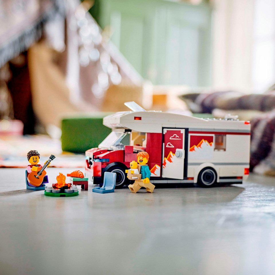 LEGO® Abenteuer-Wohnmobil (60454), LEGO City Konstruktionsspielsteine, (385 St), Made in Europe