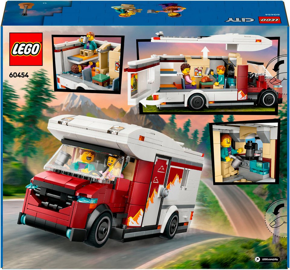 LEGO® Abenteuer-Wohnmobil (60454), LEGO City Konstruktionsspielsteine, (385 St), Made in Europe