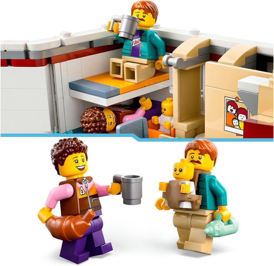 LEGO® Abenteuer-Wohnmobil (60454), LEGO City Konstruktionsspielsteine, (385 St), Made in Europe
