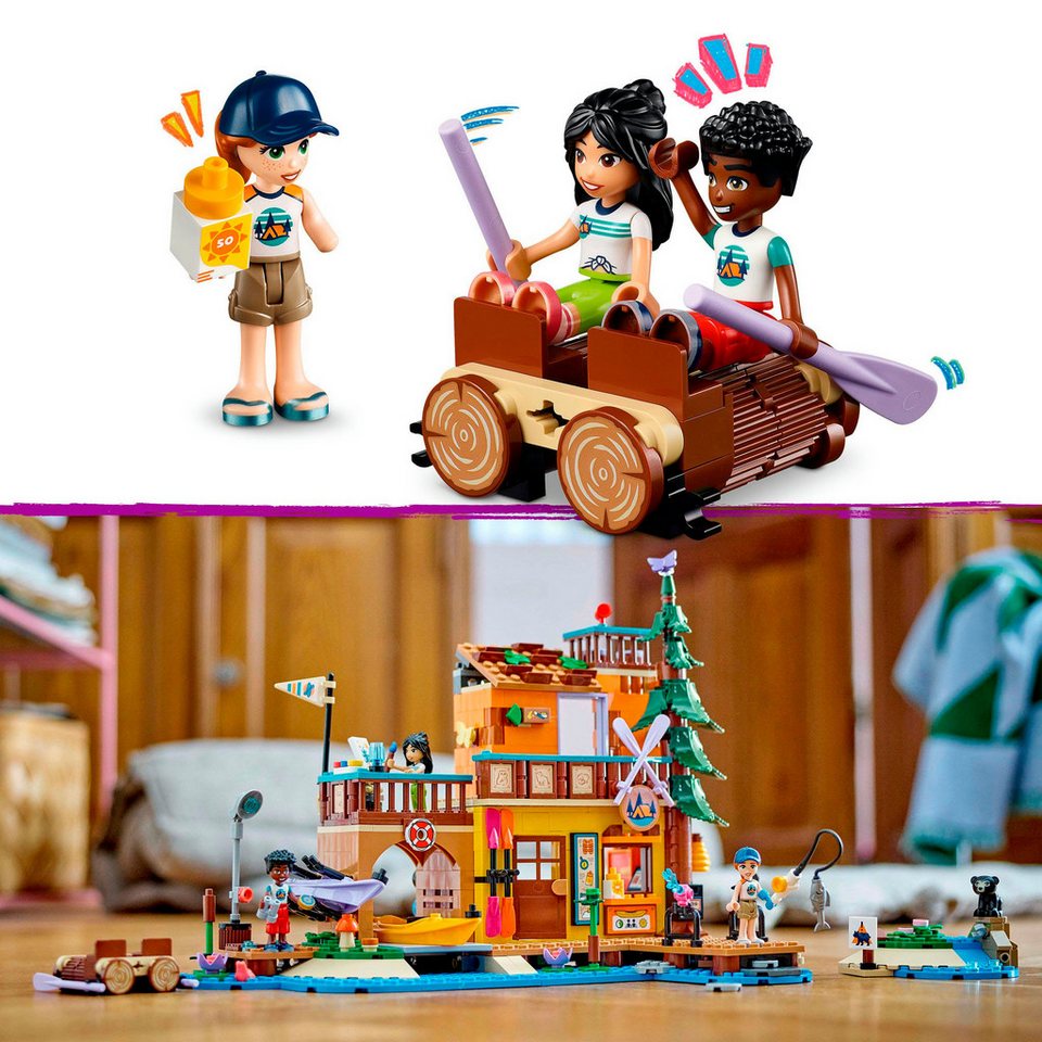 LEGO® Abenteuercamp mit Kayak (42626), LEGO Friends Konstruktionsspielsteine, (628 St), Made in Europe