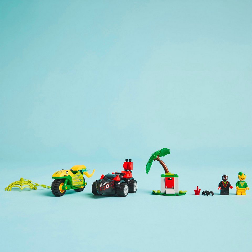 LEGO® Actionspaß mit Spin und Electro in ihren Dino-Flitzern (11198) Konstruktionsspielsteine, (124 St), LEGO Spidey; Made in Europe