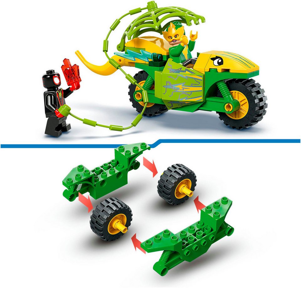 LEGO® Actionspaß mit Spin und Electro in ihren Dino-Flitzern (11198) Konstruktionsspielsteine, (124 St), LEGO Spidey; Made in Europe
