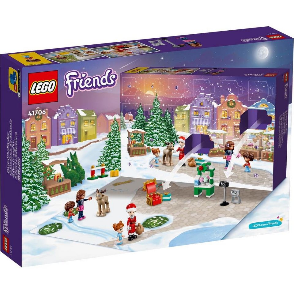 LEGO® Adventskalender Friends 2022 (41706) (312-tlg), mit Spielfiguren, Rentier, für Kinder ab 6 Jahren