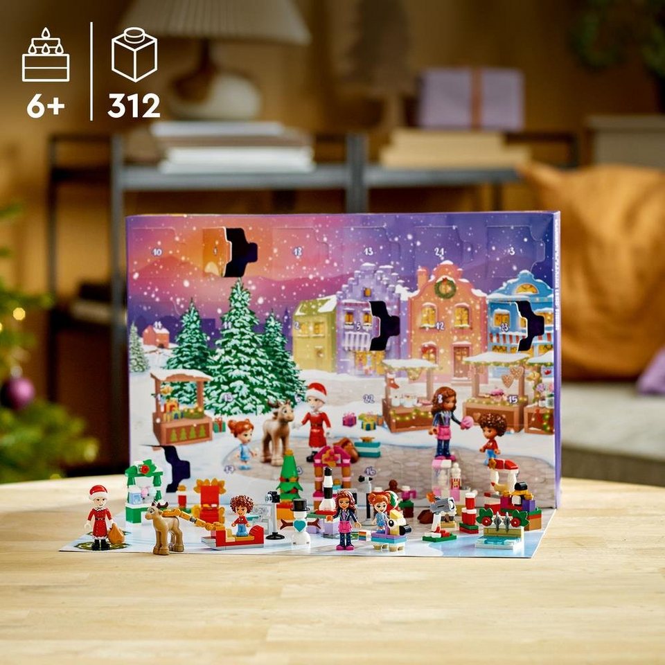 LEGO® Adventskalender Friends 2022 (41706) (312-tlg), mit Spielfiguren, Rentier, für Kinder ab 6 Jahren