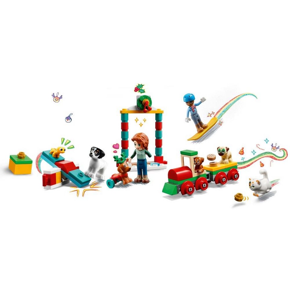 LEGO® Adventskalender Friends 41758 (231-tlg), Tierspielplatz mit Tierfiguren, für Kinder ab 6 Jahren
