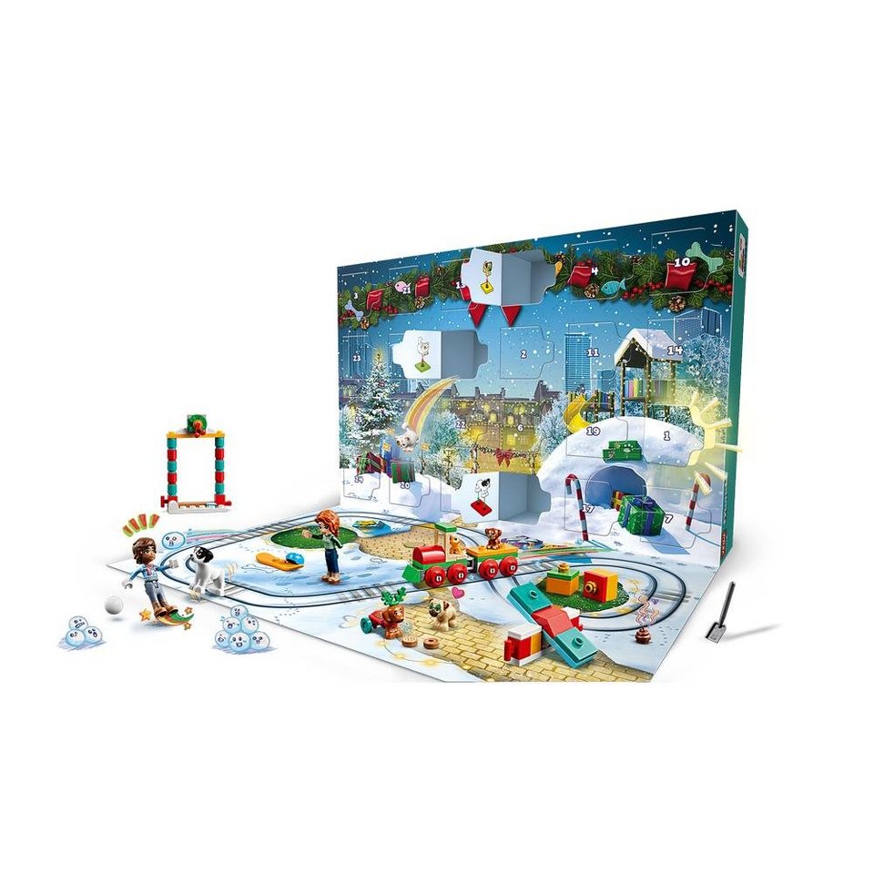 LEGO® Adventskalender Friends 41758 (231-tlg), Tierspielplatz mit Tierfiguren, für Kinder ab 6 Jahren