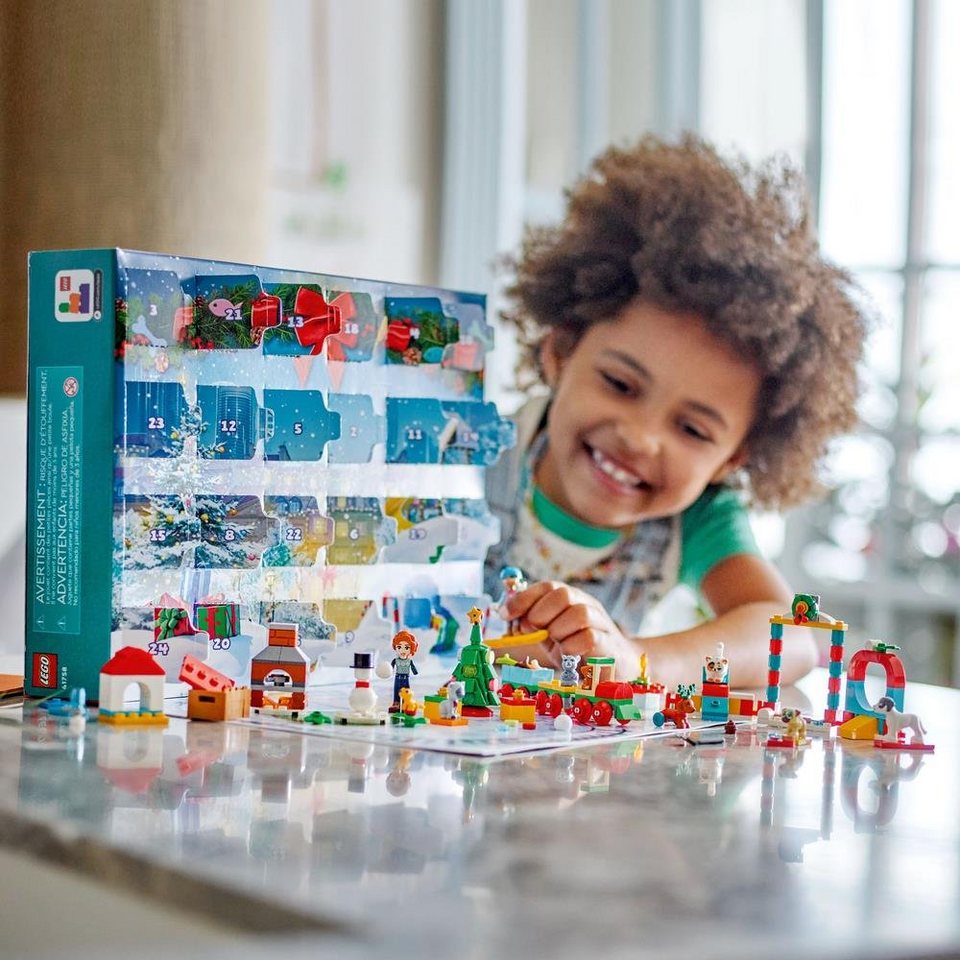 LEGO® Adventskalender Friends 41758 (231-tlg), Tierspielplatz mit Tierfiguren, für Kinder ab 6 Jahren
