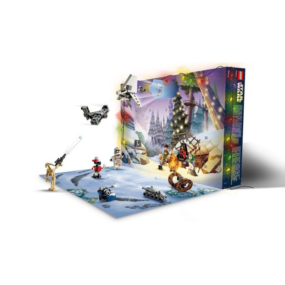 LEGO® Adventskalender Star Wars™ 75366 (320-tlg), Spielwelt mit Figuren, für Kinder ab 6 Jahren