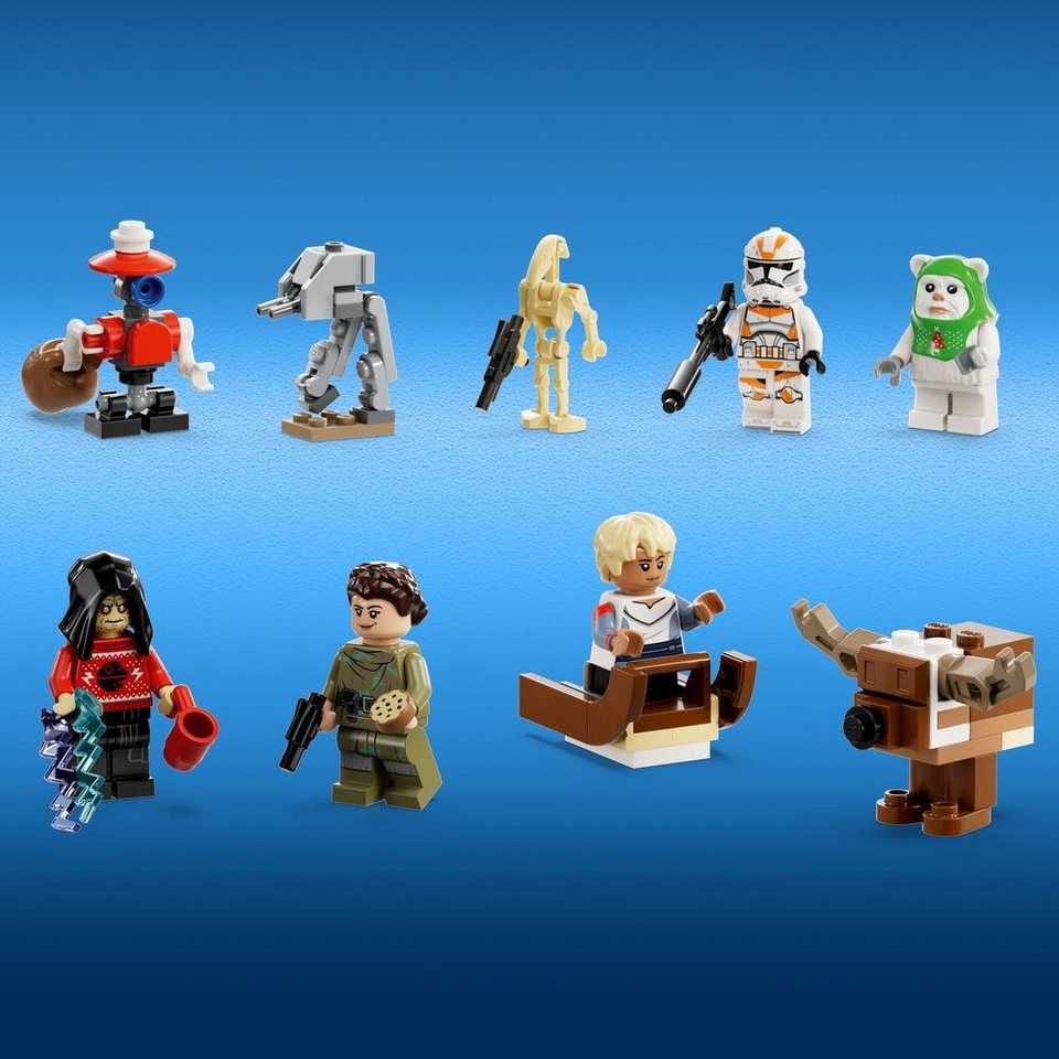 LEGO® Adventskalender Star Wars™ 75366 (320-tlg), Spielwelt mit Figuren, für Kinder ab 6 Jahren