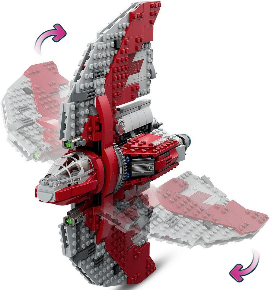 LEGO® Ahsoka Tanos T-6 Jedi Shuttle (75362), LEGO® Star Wars™ Konstruktionsspielsteine, (601 St), Made in Europe