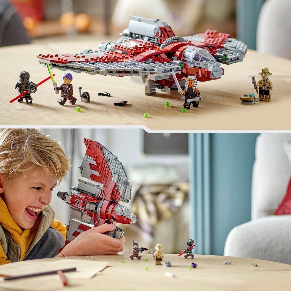 LEGO® Ahsoka Tanos T-6 Jedi Shuttle (75362), LEGO® Star Wars™ Konstruktionsspielsteine, (601 St), Made in Europe