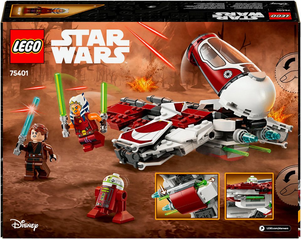 LEGO® Ahsokas Jedi Interceptor™ (75401), LEGO Star Wars Konstruktionsspielsteine, (290 St), Made in Europe