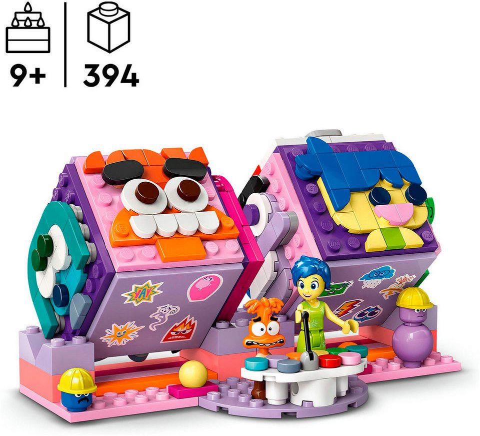 LEGO® Alles steht Kopf 2 Stimmungswürfel (43248), LEGO Disney Pixar Konstruktionsspielsteine, (394 St)