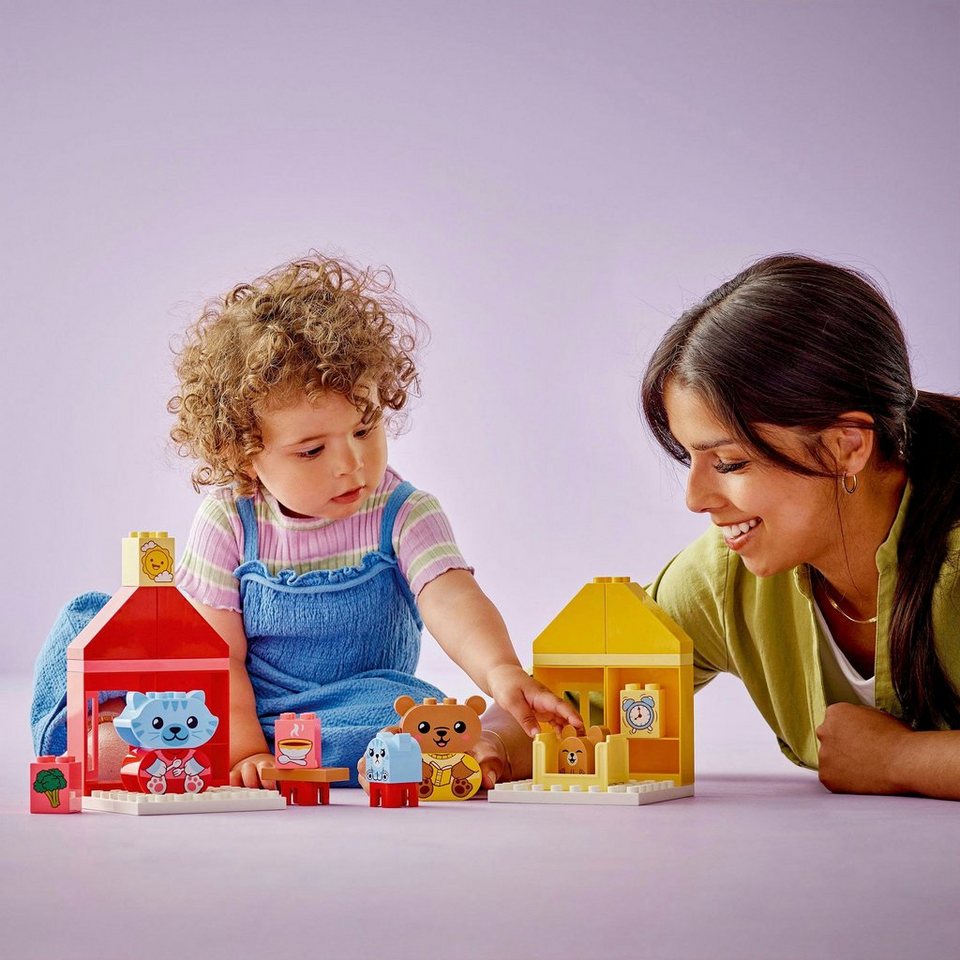 LEGO® Alltagsroutinen: Essen & Schlafenszeit (10414), LEGO DUPLO My First Konstruktionsspielsteine, (28 St), Made in Europe