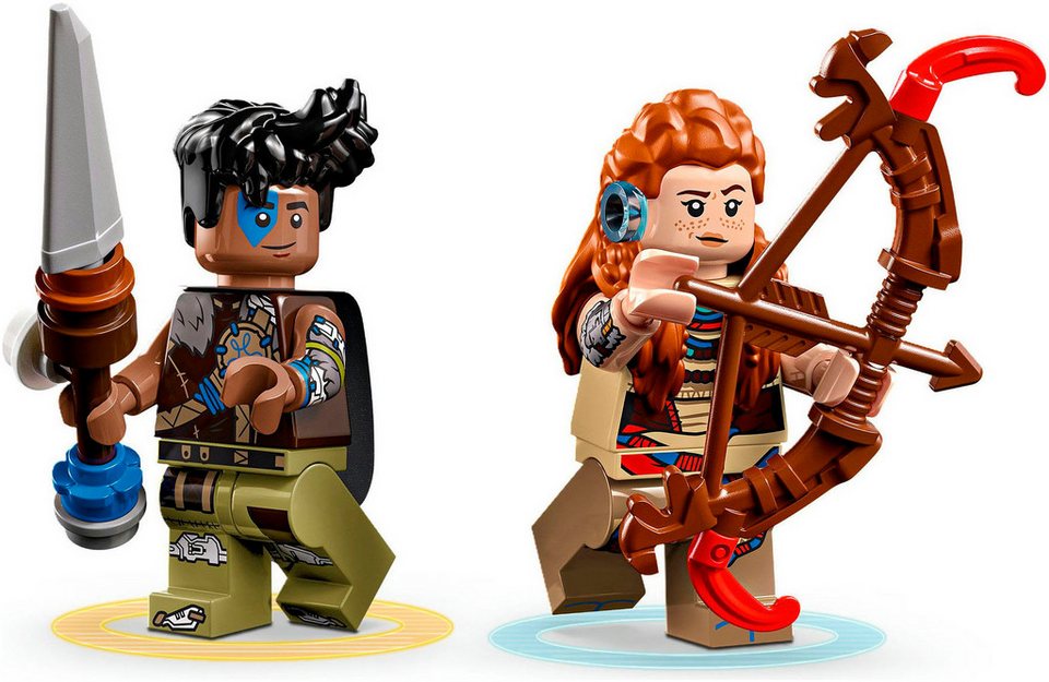 LEGO® Aloy und Varl vs. Panzerwanderer und Sägezahn (77037), LEGO® Horizon Konstruktionsspielsteine, (768 St), Made in Europe