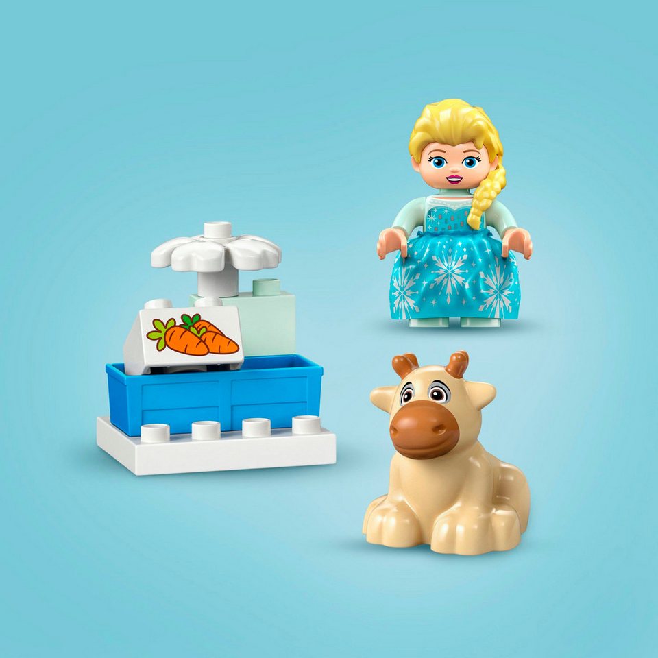LEGO® Annas und Elsas Party im Eispalast (10455), LEGO DUPLO Disney™ Konstruktionsspielsteine, (54 St), Made in Europe