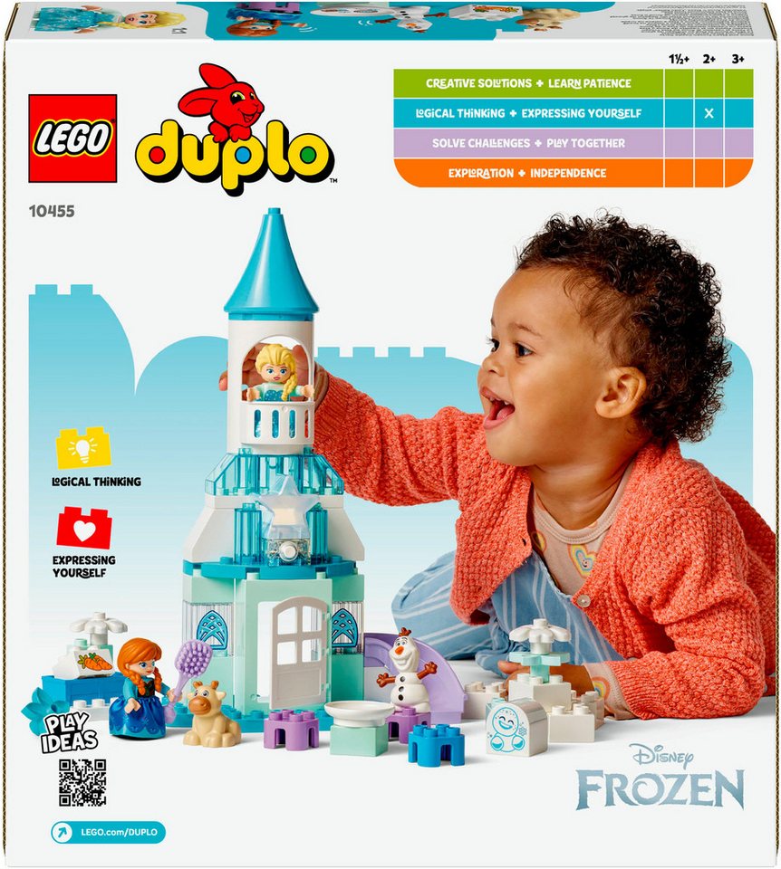 LEGO® Annas und Elsas Party im Eispalast (10455), LEGO DUPLO Disney™ Konstruktionsspielsteine, (54 St), Made in Europe