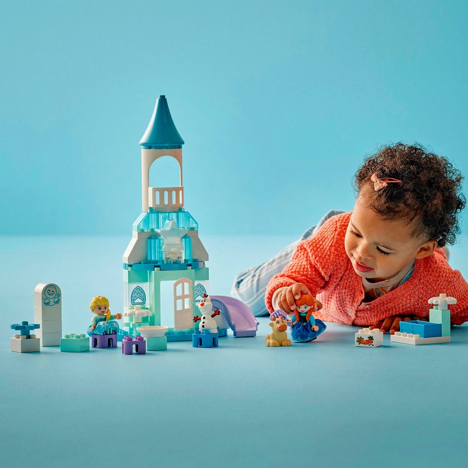 LEGO® Annas und Elsas Party im Eispalast (10455), LEGO DUPLO Disney™ Konstruktionsspielsteine, (54 St), Made in Europe