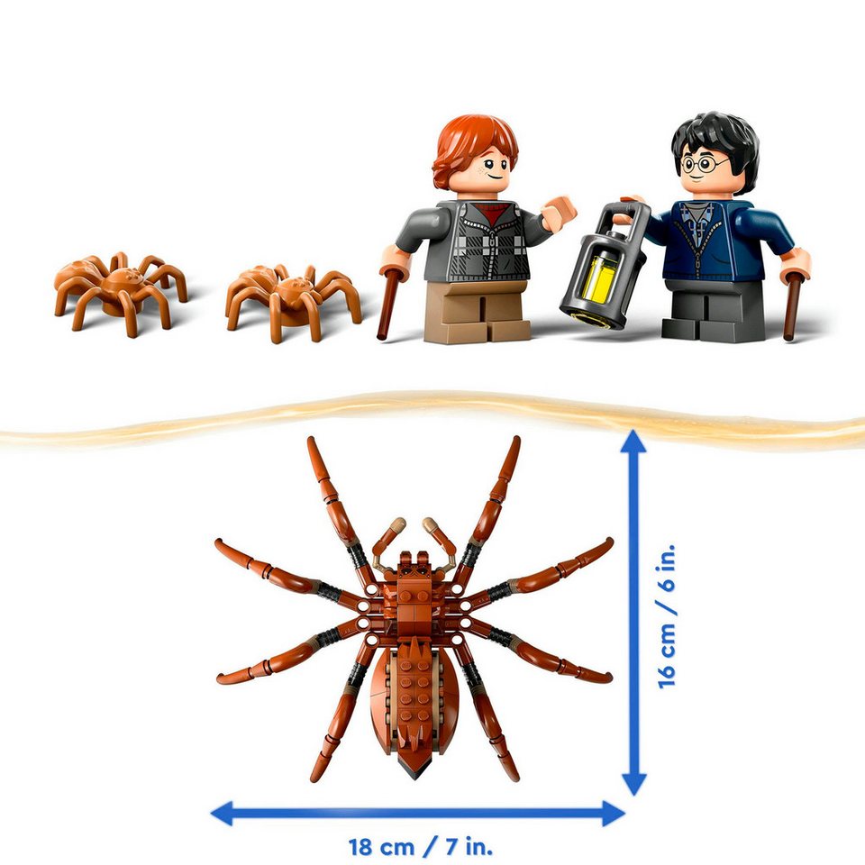 LEGO® Aragog im Verbotenen Wald™ (76434), LEGO Harry Potter™ Konstruktionsspielsteine, (195 St), Made in Europe