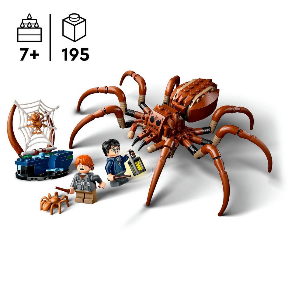 LEGO® Aragog im Verbotenen Wald™ (76434), LEGO Harry Potter™ Konstruktionsspielsteine, (195 St), Made in Europe