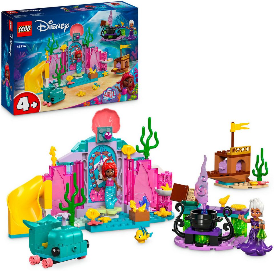 LEGO® Arielles Kristallhöhle (43254), LEGO Disney Princess Konstruktionsspielsteine, (141 St), Made in Europe